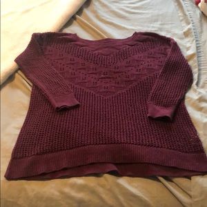 Dark purple sweater